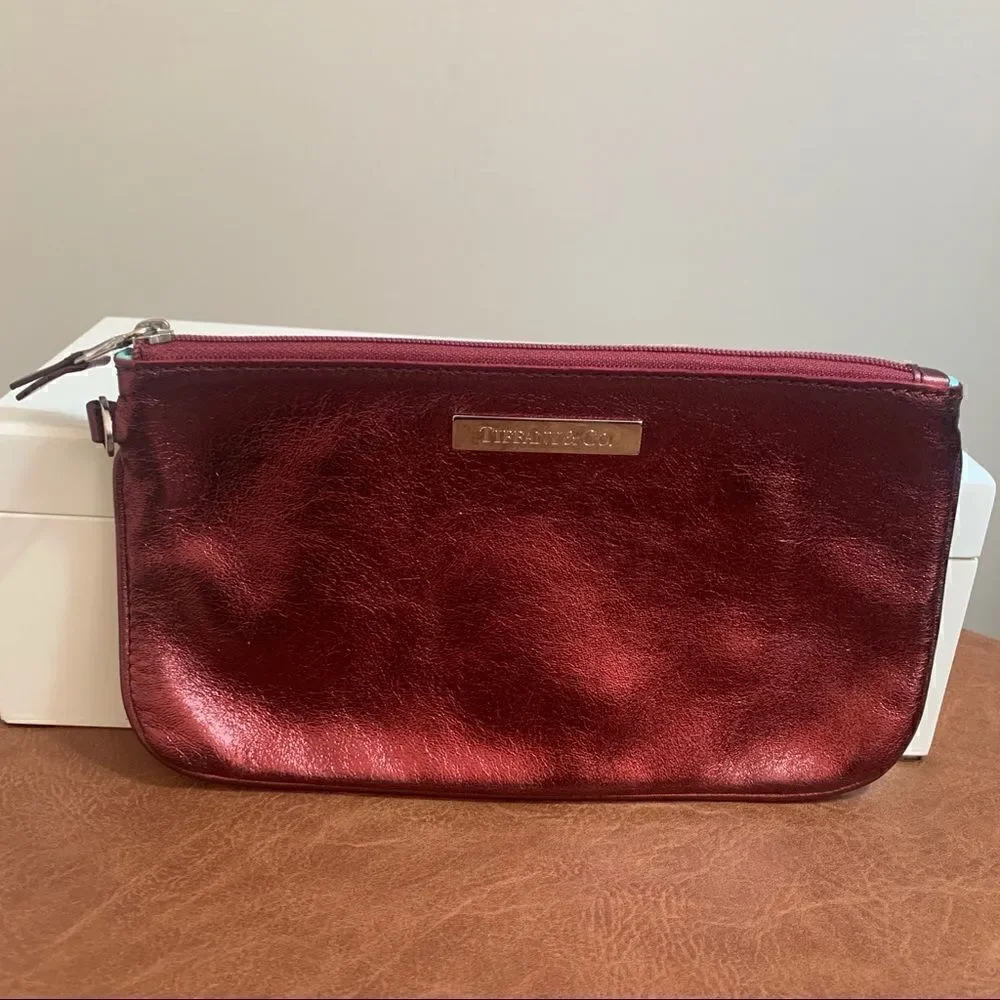 Tiffany & Co. Reversible Burgundy Suede/Leather